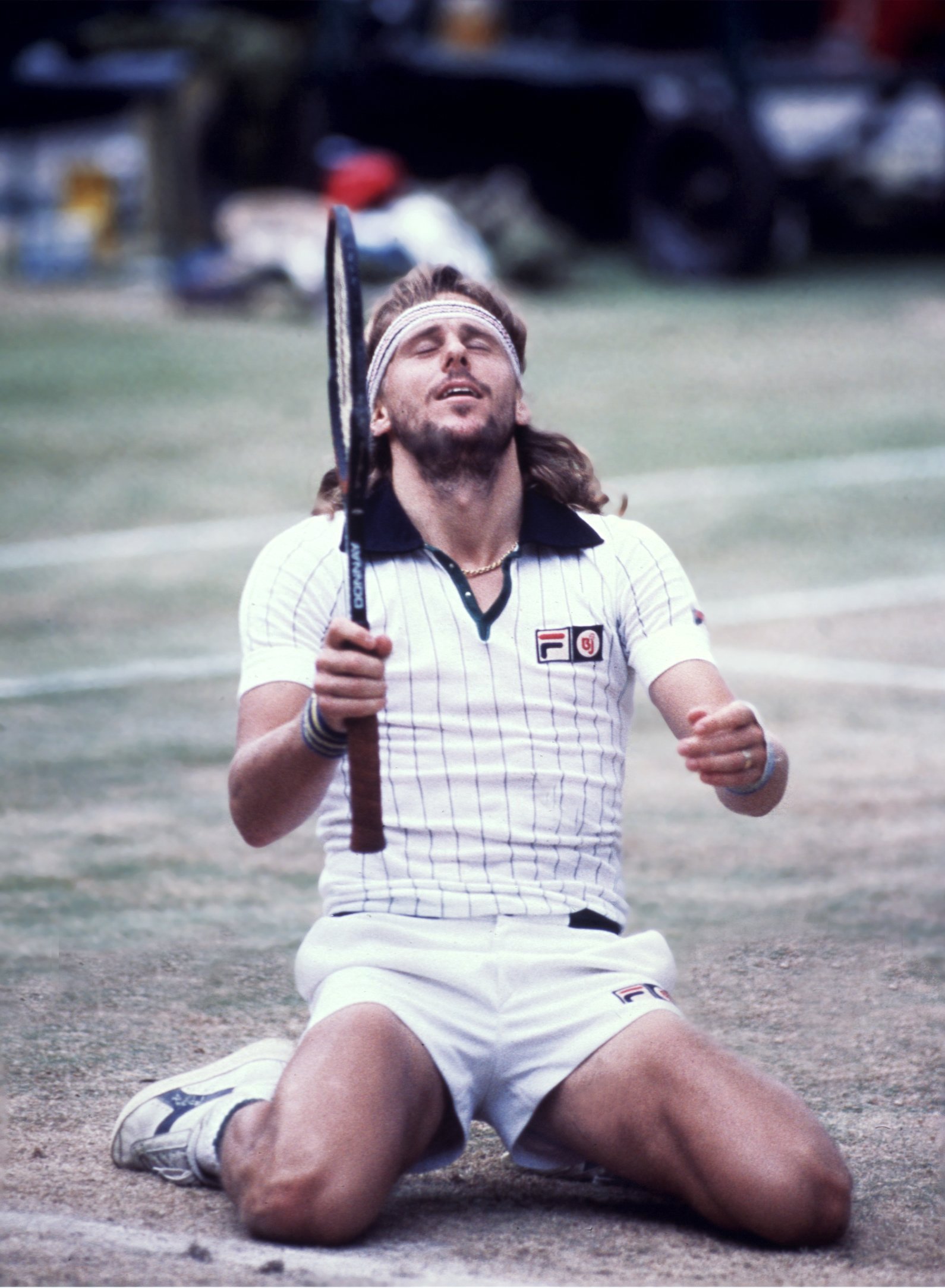 Björn Borg vinner Wimbledon för femte gången.